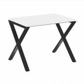 Loft Стол рабочий VR.L-SRX-1.7 Белый бриллиант/Чёрный металл 980*720*750 Loft Стол рабочий VR.L-SRX-1.7 Белый бриллиант/Чёрный металл 980*720*750
