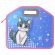 Папка-сумка ЮНЛАНДИЯ, 1 отделение, фетровые ручки, 34х30х11 см, Anime cat, 272204