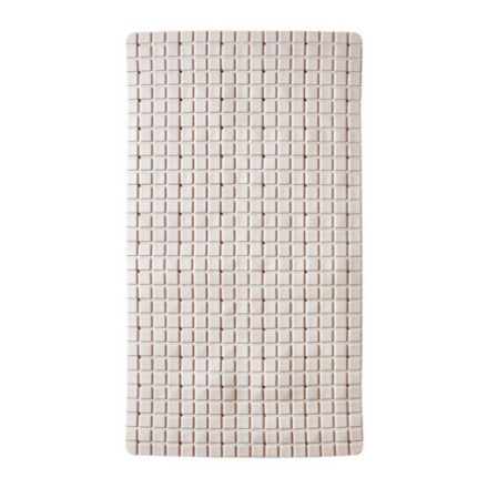 Коврик для ванны противоскользящий 71х40 см, "Пиксели", бежевый, ПВХ, присоски, PRIMILA (ПРИМИЛА), 700383