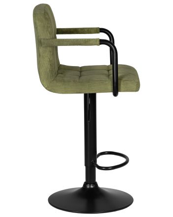 Набор 2 шт Стул барный DOBRIN KRUGER ARM BLACK, зеленый вельвет (LAR-E2041-7) Набор 2 шт Стул барный DOBRIN KRUGER ARM BLACK, зеленый вельвет (LAR-E2041-7)