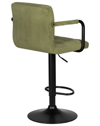 Набор 2 шт Стул барный DOBRIN KRUGER ARM BLACK, зеленый вельвет (LAR-E2041-7) Набор 2 шт Стул барный DOBRIN KRUGER ARM BLACK, зеленый вельвет (LAR-E2041-7)