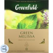 Чай Greenfield Green Melissa зеленый фольгир.100пак/уп 0879-09 Чай Greenfield Green Melissa зеленый фольгир.100пак/уп 0879-09