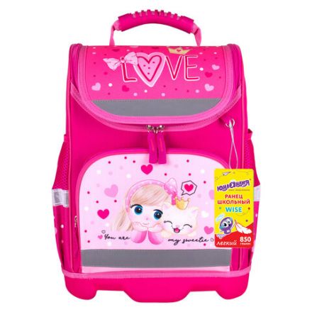 Ранец ЮНЛАНДИЯ WISE для начальной школы, "Lovely friends", 37x29х15 см, 270587 Ранец ЮНЛАНДИЯ WISE для начальной школы, "Lovely friends", 37x29х15 см, 270587