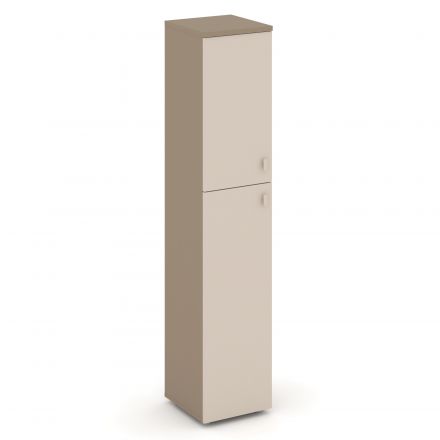 Estetica Шкаф высокий узкий лев. (1 сред. фасад ЛДСП+1 низ. ЛДСП) ES.SU-1.8 (L) Латте/Капучино 400*420*1977