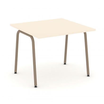 Estetica Стол переговорный ES.PRG-1.1-K Сатин/Латте металл 980*980*750