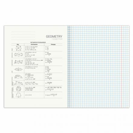 Тетрадь предметная "SPORT CLUB" 48 л., обложка картон, ГЕОМЕТРИЯ, клетка, подсказ, BRAUBERG, 404799 Тетрадь предметная "SPORT CLUB" 48 л., обложка картон, ГЕОМЕТРИЯ, клетка, подсказ, BRAUBERG, 404799