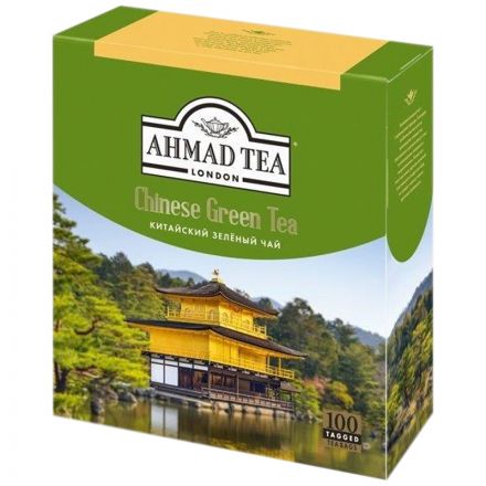 Чай Ahmad Tea "Китайский", зеленый, 100 пакетиков по 1,8г Чай Ahmad Tea "Китайский", зеленый, 100 пакетиков по 1,8г