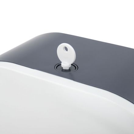 Диспенсер для туалетной бумаги LAIMA PROFESSIONAL SUPER (Система T2), малый, белый, ABS-пластик, 609504