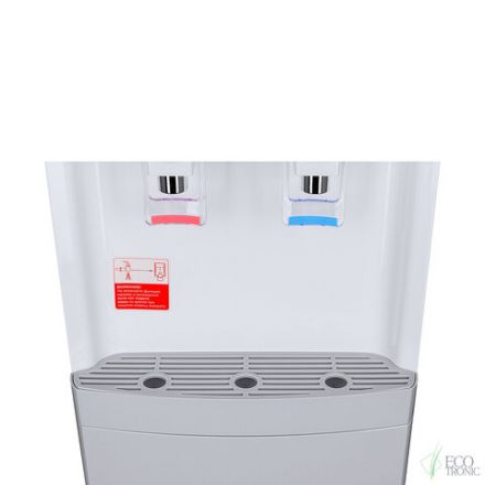 Кулер для воды ECOTRONIC J21-LCE напольный, НАГРЕВ/ОХЛАЖДЕНИЕ ЭЛЕКТРОННОЕ, шкаф, 2 крана белый 12562
