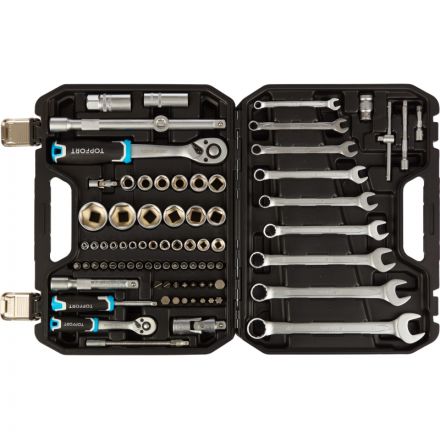 Набор инструмента TOPFORT 82 предметов 1/4 и  1/2