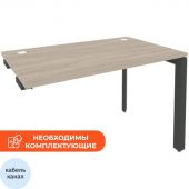 Стол ONIX-П к тумбе П на металлокаркасе O.MP-SPR-2.7 аттик дуб/антрацит Стол ONIX-П к тумбе П на металлокаркасе O.MP-SPR-2.7 аттик дуб/антрацит