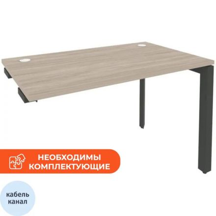 Стол ONIX-П к тумбе П на металлокаркасе O.MP-SPR-2.7 аттик дуб/антрацит Стол ONIX-П к тумбе П на металлокаркасе O.MP-SPR-2.7 аттик дуб/антрацит