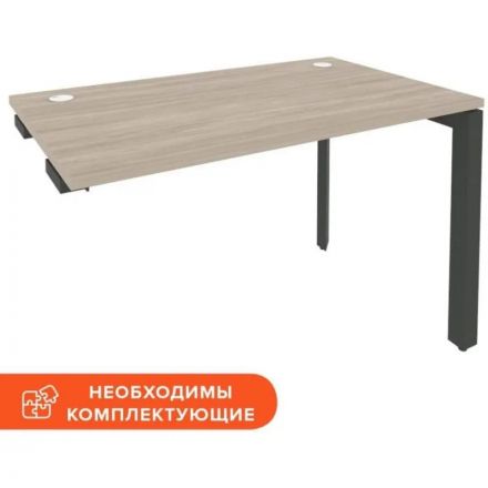 Стол ONIX-П к тумбе П на металлокаркасе O.MP-SPR-2.7 аттик дуб/антрацит Стол ONIX-П к тумбе П на металлокаркасе O.MP-SPR-2.7 аттик дуб/антрацит