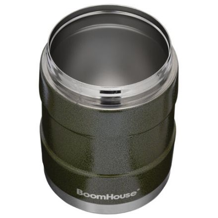 Термос 1,2 л для еды/напитков с широким горлом, BOOMHOUSE (БУМХАУС) RIBBED, контейнер, нержавеющая сталь SUS304, 700323