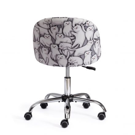 Кресло MELODY ткань/флок, серый, Cats/29