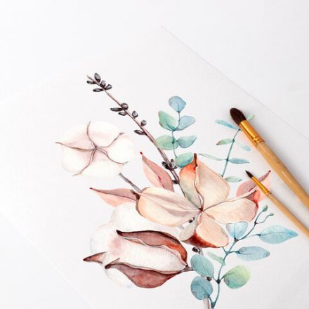 Папка для акварели А4, 20 л., "ГАРМОНИЯ", зерно, 200 г/м2, бумага ГОЗНАК, BRAUBERG ART CLASSIC, 112320