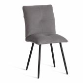 Стул обеденный Sweet LT, велюр, серый/черный, 29, 41х55х88 см