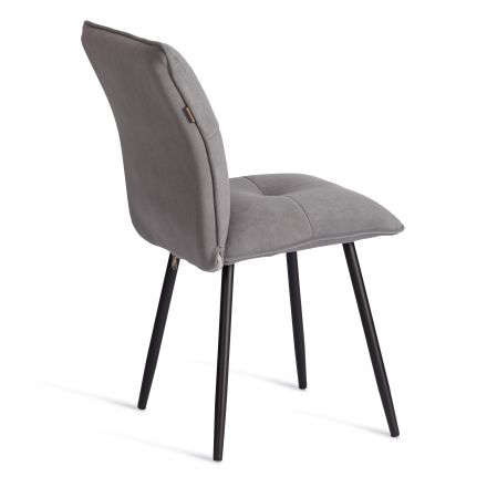 Стул обеденный Sweet LT, велюр, серый/черный, 29, 41х55х88 см Стул обеденный Sweet LT, велюр, серый/черный, 29, 41х55х88 см