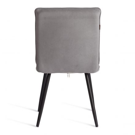 Стул обеденный Sweet LT, велюр, серый/черный, 29, 41х55х88 см Стул обеденный Sweet LT, велюр, серый/черный, 29, 41х55х88 см