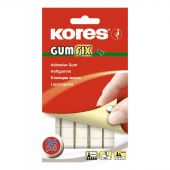 Клейкие квадраты двусторонние монтажные Kores Gum Fix  полимерная смесь 9 х 11 х 3.2 мм  (84 штуки в упаковке)