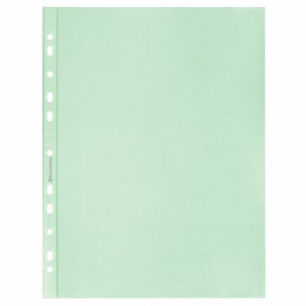 Папки-файлы перфорированные ЗЕЛЕНЫЕ А4 BRAUBERG, комплект 100 шт., гладкие, 35 мкм, 272676 Папки-файлы перфорированные ЗЕЛЕНЫЕ А4 BRAUBERG, комплект 100 шт., гладкие, 35 мкм, 272676