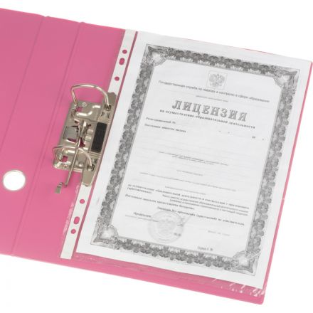 Папка-регистратор Bantex Strong Line 50 мм розовая