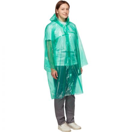 Плащ-дождевик с застежкой на липучке (плотный ПВД)