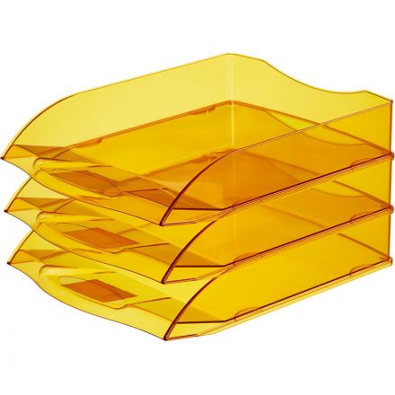 Лоток для бумаг горизонтальный Attache Яркий Офис тонированный оранжевый Лоток для бумаг горизонтальный Attache Яркий Офис тонированный оранжевый