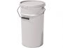 Ведро металл 7л. с крышкой-корона цв. белый