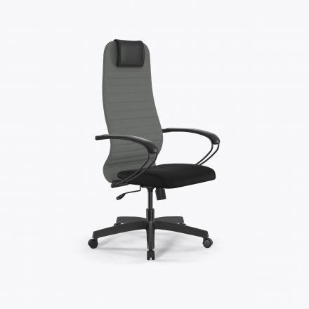 Кресло SU-B-10/подл.130/осн.001 Тем.серый-Черный