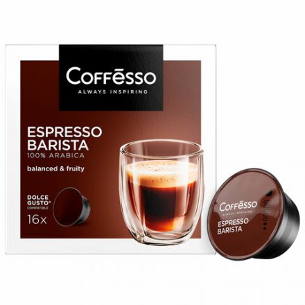 Кофе в капсулах COFFESSO "Espresso Barista" для кофемашин Dolce Gusto, 16 порций, 102154