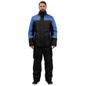 Куртка рабочая зимняя утепленная з38-КУ голубая/черн (р.48-50) 182-188