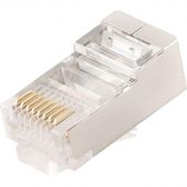 Вилка Cablexpert RJ-45 (8P8C) PLUG5SP/10 универсальная кат.5e, (10 шт) Вилка Cablexpert RJ-45 (8P8C) PLUG5SP/10 универсальная кат.5e, (10 шт)