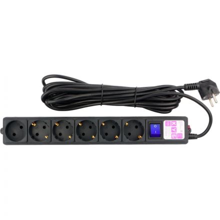 Сетевой фильтр Power Cube 5м 6 розеток, 16А/3,5кВт, провод 3x1,0