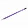 Карандаш чернографитный BRAUBERG, 1 шт., "Lines", HB, трехгранный, с ластиком, фиолетовый/серебристый, 181295