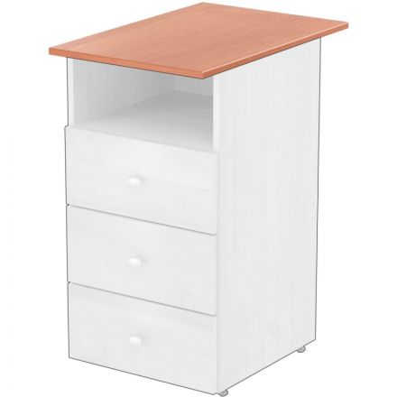 Тумба приставная с топом Easy LT Оптима 400х590х740 3 ящ. Ольха Тумба приставная с топом Easy LT Оптима 400х590х740 3 ящ. Ольха