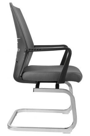 Кресло Like RCH G818 Серая сетка на полозьях (крутящееся)