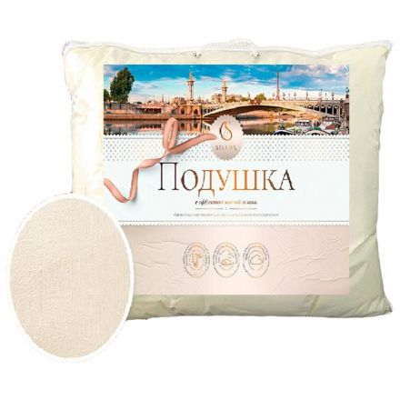 Подушка 70х70 (чехол-100% микрофибра-жатка, наполнитель- 100% полиэфир)