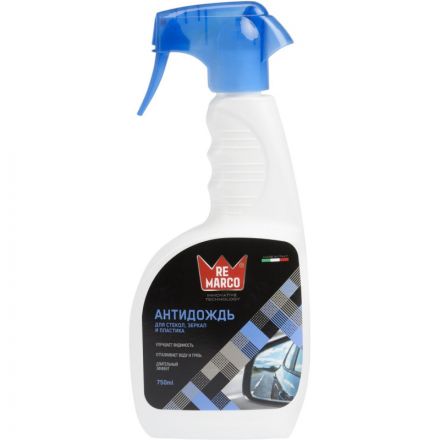 Средство для стекол и зеркал  Антидождь,  750мл  (триг.) RE MARCO RM-865