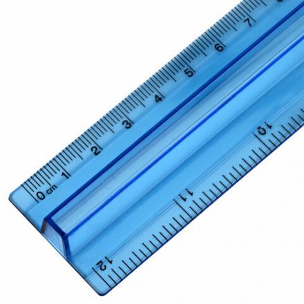 Линейка пластиковая 30 см, BRAUBERG, с держателем, прозрачная, неоновая, ассорти, 210843