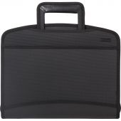 Папка-портфель с выдвижными ручками, черный, Комус