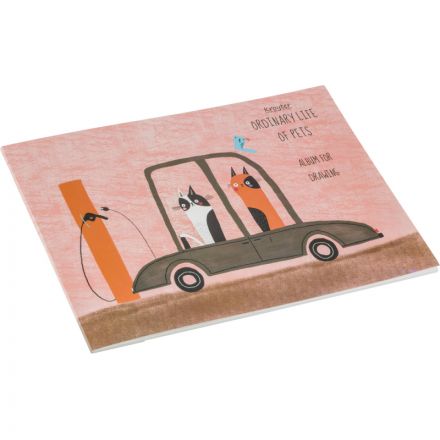 Альбом для рисования Kroyter А4 30л склейка,Аnimals,2диз,65987