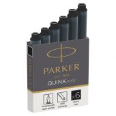 Картриджи чернильные Parker "Cartridge Quink Mini" черные, 6шт., картонная коробка Картриджи чернильные Parker "Cartridge Quink Mini" черные, 6шт., картонная коробка