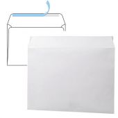 Конверты С4 (229х324 мм), отрывная лента, 100 г/м2, КОМПЛЕКТ 500 шт., внутренняя запечатка, 48927