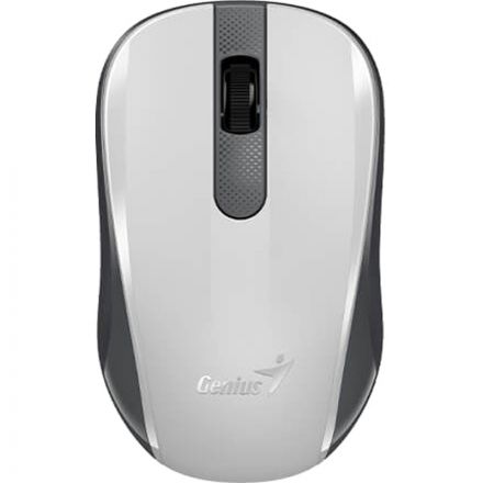 Мышь компьютерная Genius NX-8008S, беспроводная бесшумная, белый и серый
