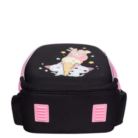 Ранец GRIZZLY анатомическая спинка, c брелоком, для девочек, "YUMMY", 36х28х20 см, RAz-586-14/1