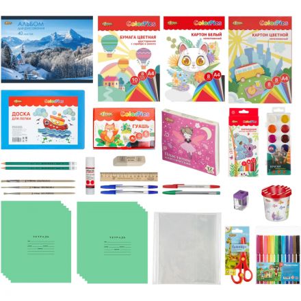 Набор школьный  ColorPics 46 предметов