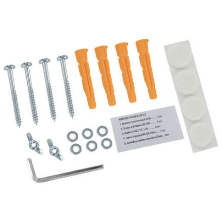 Кронштейн-крепление для СВЧ, нагрузка до 35 кг, CROMEX (КРОМЕКС) K-112, регулировка до 42 см, белый, 457879