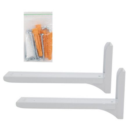 Кронштейн-крепление для СВЧ, нагрузка до 35 кг, CROMEX (КРОМЕКС) K-112, регулировка до 42 см, белый, 457879