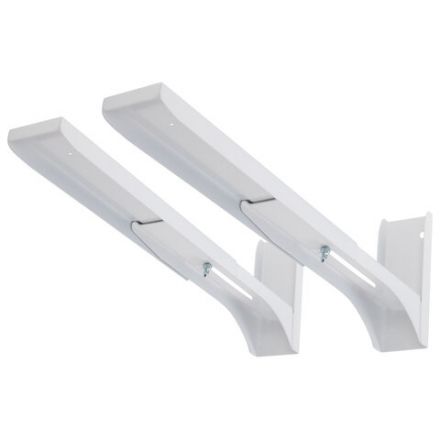 Кронштейн-крепление для СВЧ, нагрузка до 35 кг, CROMEX (КРОМЕКС) K-112, регулировка до 42 см, белый, 457879